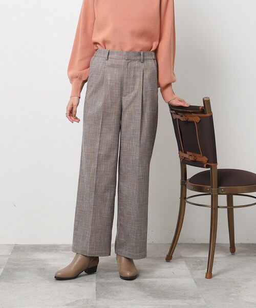 SHOO・LA・RUE（シューラルー）の「◆ウール調ワイドパンツ（その他パンツ・レディース・オフホワイト/ベージュ系1/ブラック系1/ブラック・02/03/04）」の17枚目の写真