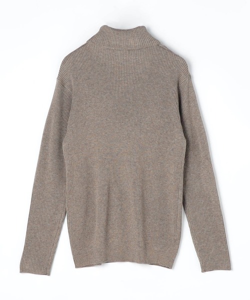 HIDEAWAYS NICOLE（ハイダウェイニコル）の「アーガイルJQ×リブ編みタートルネックニット（ニット/セーター・メンズ・ブラック/オフホワイト/ボルドー/モカ・MEDIUM/LARGE/X-LARGE）」の5枚目の写真