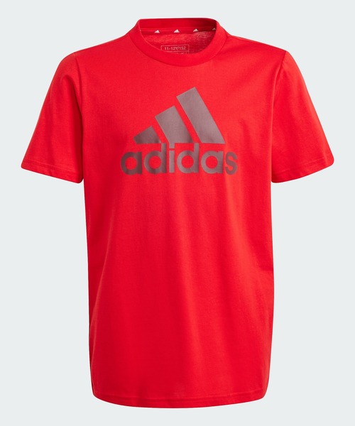 adidas(アディダス)の「エッセンシャルズ ビッグロゴ コットン半袖Tシャツ / アディダス adidas(Tシャツ/カットソー・キッズ・ブラック/ホワイト/レッド・140/150/130/160)」の3枚目の写真