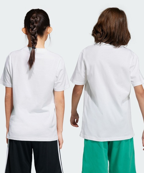 adidas(アディダス)の「エッセンシャルズ ビッグロゴ コットン半袖Tシャツ / アディダス adidas(Tシャツ/カットソー・キッズ・ブラック/ホワイト/レッド・140/150/130/160)」の4枚目の写真