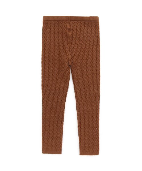 apres les cours（アプレレクール）の「ケーブルニットレギンスパンツ（レギンス/スパッツ・キッズ・アイボリー/チャコール/キャメル・110/90/120/130/80/100）」の4枚目の写真