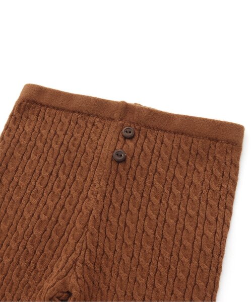 apres les cours（アプレレクール）の「ケーブルニットレギンスパンツ（レギンス/スパッツ・キッズ・アイボリー/チャコール/キャメル・110/90/120/130/80/100）」の7枚目の写真