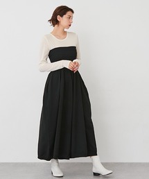 【LADIES】ウエストゆったり2WAYベアトップパンツ