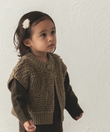 sea and shells by pairmanon | 【sea and shells】【ベビー】ループ編みニット ミニベスト(その他ベビーウェア)