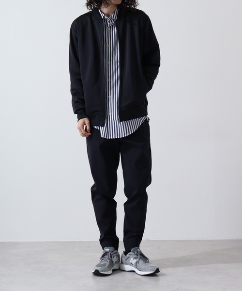 URBAN SQUARE（アーバンスクエア）の「URBAN SQUARE フィラメント裏毛　MA-1ジャケット（MA-1・メンズ・ブラック/ネイビー/グレイッシュベージュ・L/LL/M）」の13枚目の写真
