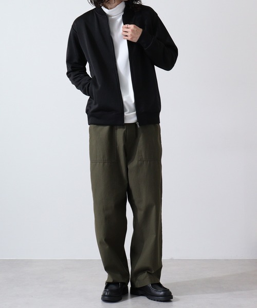 URBAN SQUARE（アーバンスクエア）の「URBAN SQUARE フィラメント裏毛　MA-1ジャケット（MA-1・メンズ・ブラック/ネイビー/グレイッシュベージュ・L/LL/M）」の5枚目の写真