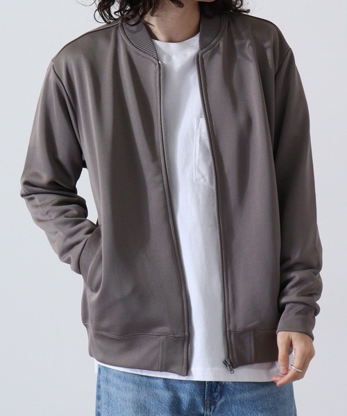 URBAN SQUARE（アーバンスクエア）の「URBAN SQUARE フィラメント裏毛　MA-1ジャケット（MA-1・メンズ・ブラック/ネイビー/グレイッシュベージュ・L/LL/M）」の6枚目の写真