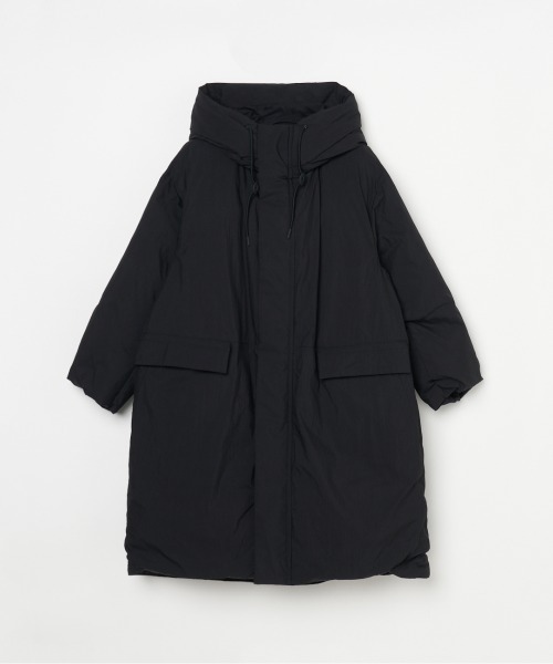 HELIOPOLE（エリオポール）の「LONG DOWN HOODY（ダウンジャケット/コート・レディース・チャコールグレー/ブラック・38/36）」の5枚目の写真