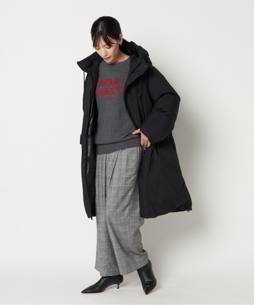 HELIOPOLE（エリオポール）の「LONG DOWN HOODY（ダウンジャケット/コート・レディース・チャコールグレー/ブラック・38/36）」の17枚目の写真