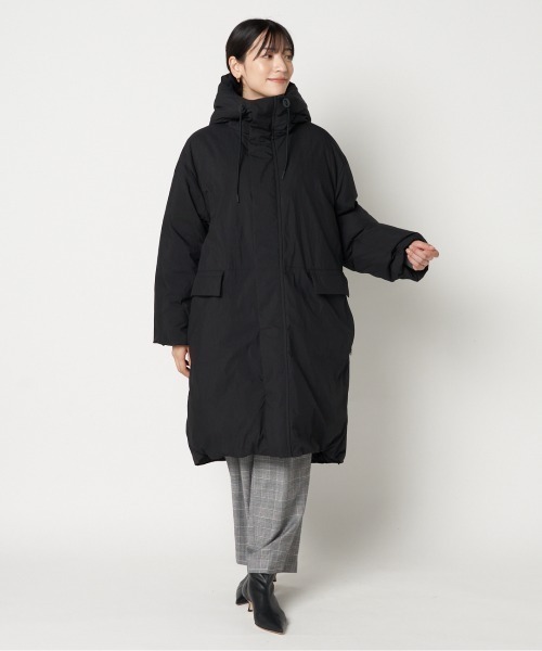 HELIOPOLE（エリオポール）の「LONG DOWN HOODY（ダウンジャケット/コート・レディース・チャコールグレー/ブラック・38/36）」の15枚目の写真