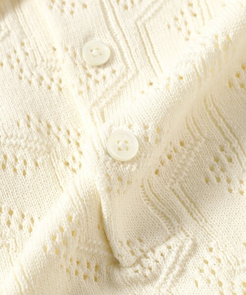 BEAMS（ビームス）の「BEAMS / メッシュ ニット ポロシャツ（ポロシャツ・メンズ・ナチュラル/ブラック・XL/L/M/S）」の19枚目の写真