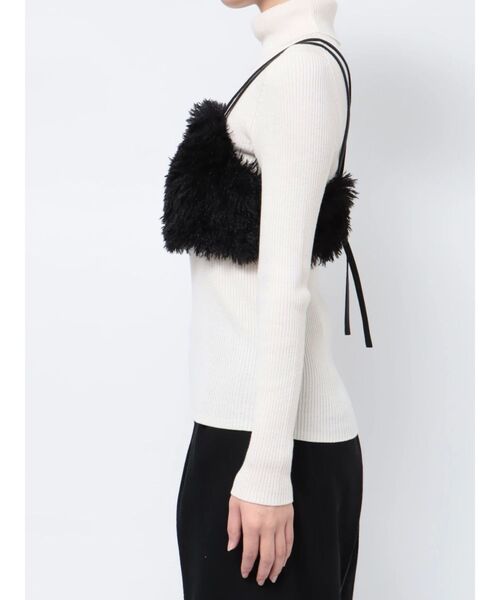 MURUA（ムルーア）の「シャギービスチェ（ニット/セーター・レディース・ブラック/ベージュ・FREE）」の19枚目の写真