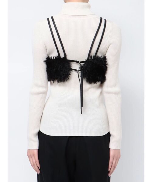 MURUA（ムルーア）の「シャギービスチェ（ニット/セーター・レディース・ブラック/ベージュ・FREE）」の20枚目の写真