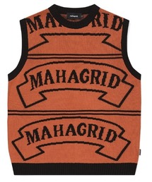 ベスト ジレ 「mahagrid/マハグリッド」SCRIPT LOGO SWEAT VEST/スクリプトロゴ スウェットベスト レディース メンズ MAHAGRID ベスト ジレ 「mahagrid/マハグリッド」SCRIPT LOGO