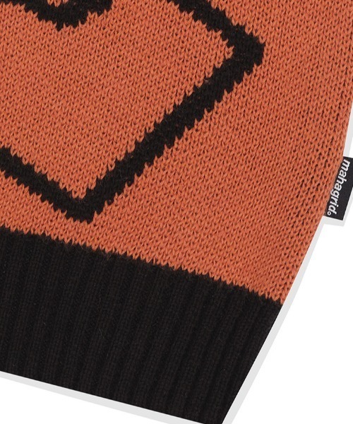 セール】『mahagrid/マハグリッド』FLAG LOGO KNIT VEST