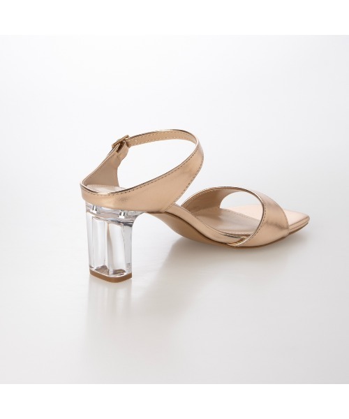 EVOL（イーボル）の「【EVOL】スクエアクリアヒールサンダル IW5301（サンダル・レディース・ゴールド/ブラック/アイボリー/シルバー/ゴールド系その他・S/M/L/LL）」の9枚目の写真