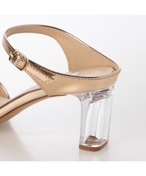 EVOL（イーボル）の「【EVOL】スクエアクリアヒールサンダル IW5301（サンダル・レディース・ゴールド/ブラック/アイボリー/シルバー/ゴールド系その他・S/M/L/LL）」の7枚目の写真