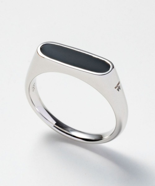 【※週末限定価格※】TomWood オニキスリング　シルバー925 TOMWOOD - Oval Black Onyx / リング (オニキス)/ シルバー925