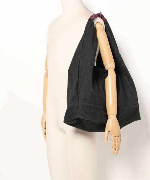 EARTH MADE（アースメイド）の「ムラ染めキャンバス TOTE / L（トートバッグ・メンズ・オレンジ/チャコールグレー/カーキ・FREE）」の8枚目の写真