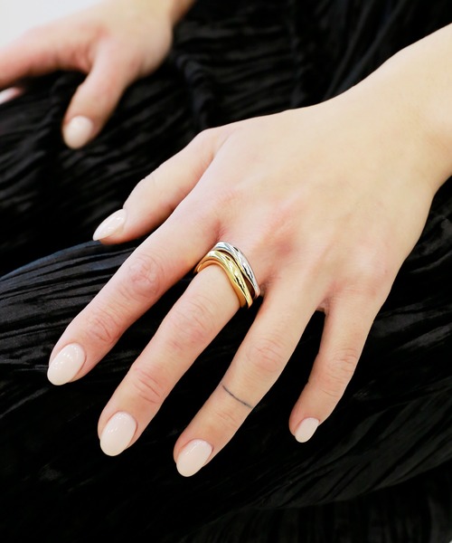 minsobi（ミンソビ）の「ウェーブリング（リング・メンズ・シルバー/ゴールド・FREE）」の5枚目の写真