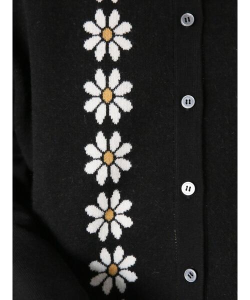ehka sopo（エヘカソポ）の「花ジャカードショート丈カーディガン（カーディガン/ボレロ・レディース・グリーン/ベージュ/ブラック/ブルー・F）」の8枚目の写真