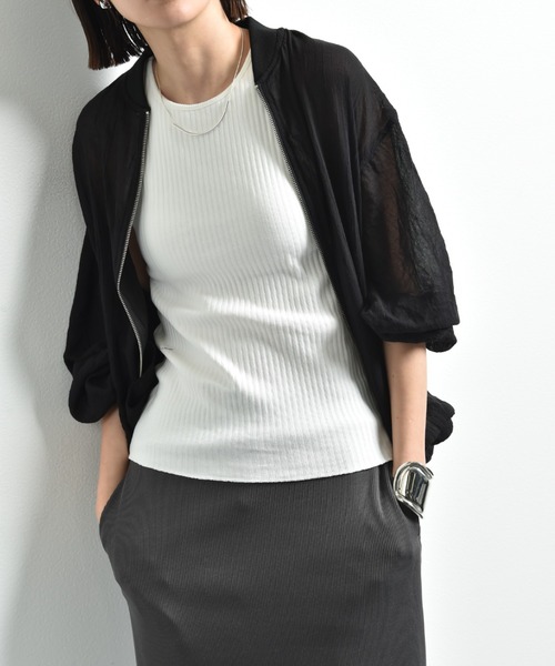 INTERPLANET(インタープラネット)の「Eボイルブルゾン(ブルゾン・レディース・グレイッシュベージュ/ライトグレー/ブラック/カーキ/ブラウン・FREE/LARGE)」の21枚目の写真