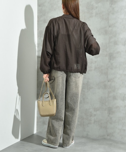 INTERPLANET(インタープラネット)の「Eボイルブルゾン(ブルゾン・レディース・グレイッシュベージュ/ライトグレー/ブラック/カーキ/ブラウン・FREE/LARGE)」の18枚目の写真