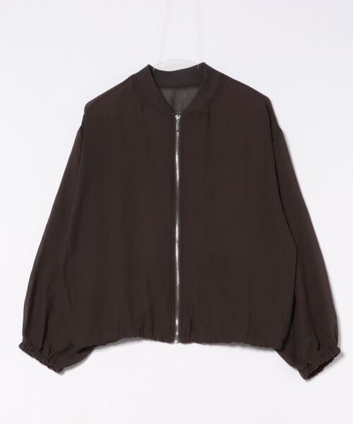 INTERPLANET(インタープラネット)の「Eボイルブルゾン(ブルゾン・レディース・グレイッシュベージュ/ライトグレー/ブラック/カーキ/ブラウン・FREE/LARGE)」の11枚目の写真