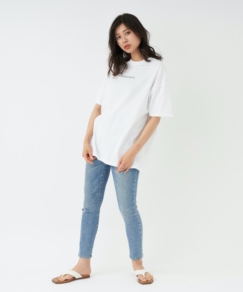 Ocean Pacific（オーシャンパシフィック）の「【OP/オーピー】レディース半袖Tシャツ　バックプリント（Tシャツ/カットソー・レディース・ベージュ/ブラック/ホワイト・LARGE/MEDIUM）」の8枚目の写真