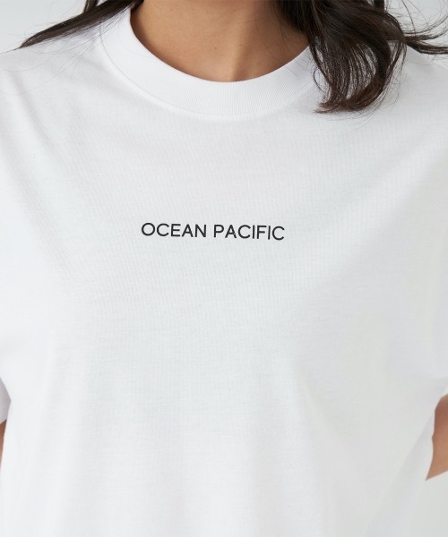 Ocean Pacific（オーシャンパシフィック）の「【OP/オーピー】レディース半袖Tシャツ　バックプリント（Tシャツ/カットソー・レディース・ベージュ/ブラック/ホワイト・LARGE/MEDIUM）」の14枚目の写真