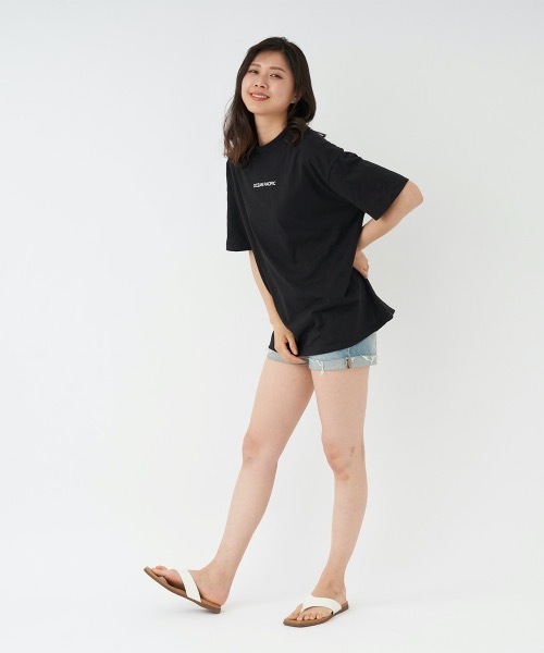 Ocean Pacific（オーシャンパシフィック）の「【OP/オーピー】レディース半袖Tシャツ　バックプリント（Tシャツ/カットソー・レディース・ベージュ/ブラック/ホワイト・LARGE/MEDIUM）」の18枚目の写真