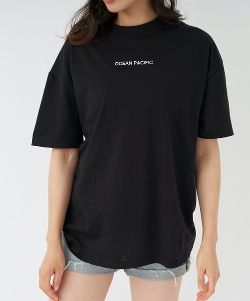 Ocean Pacific（オーシャンパシフィック）の「【OP/オーピー】レディース半袖Tシャツ　バックプリント（Tシャツ/カットソー・レディース・ベージュ/ブラック/ホワイト・LARGE/MEDIUM）」の20枚目の写真