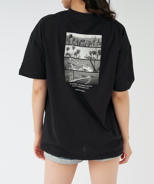 Ocean Pacific（オーシャンパシフィック）の「【OP/オーピー】レディース半袖Tシャツ　バックプリント（Tシャツ/カットソー・レディース・ベージュ/ブラック/ホワイト・LARGE/MEDIUM）」の22枚目の写真