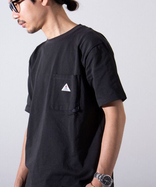 GEVACO(ゲバコ)の「【GEVACO/ゲバコ】ヘビーウエイトTシャツ 無地 ワンポイントロゴ ポケT(Tシャツ/カットソー・メンズ・ライトパープル/チャコールグレー/ホワイト/ネイビー・S/M/L)」の3枚目の写真