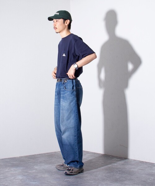 GEVACO(ゲバコ)の「【GEVACO/ゲバコ】ヘビーウエイトTシャツ 無地 ワンポイントロゴ ポケT(Tシャツ/カットソー・メンズ・ライトパープル/チャコールグレー/ホワイト/ネイビー・S/M/L)」の5枚目の写真