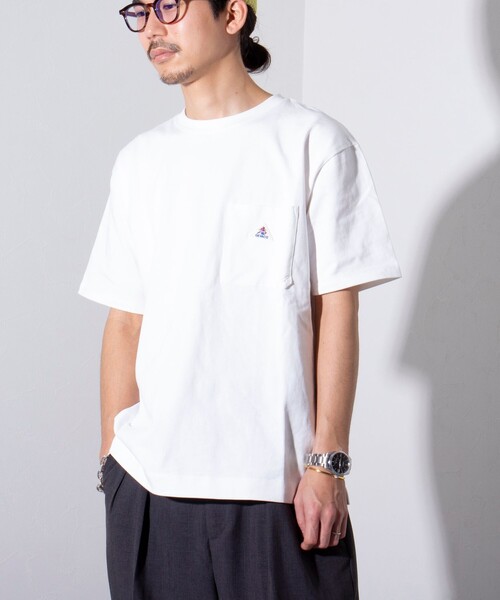 GEVACO(ゲバコ)の「【GEVACO/ゲバコ】ヘビーウエイトTシャツ 無地 ワンポイントロゴ ポケT(Tシャツ/カットソー・メンズ・ライトパープル/チャコールグレー/ホワイト/ネイビー・S/M/L)」の14枚目の写真