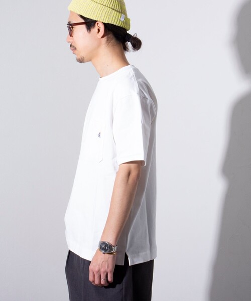 GEVACO(ゲバコ)の「【GEVACO/ゲバコ】ヘビーウエイトTシャツ 無地 ワンポイントロゴ ポケT(Tシャツ/カットソー・メンズ・ライトパープル/チャコールグレー/ホワイト/ネイビー・S/M/L)」の15枚目の写真