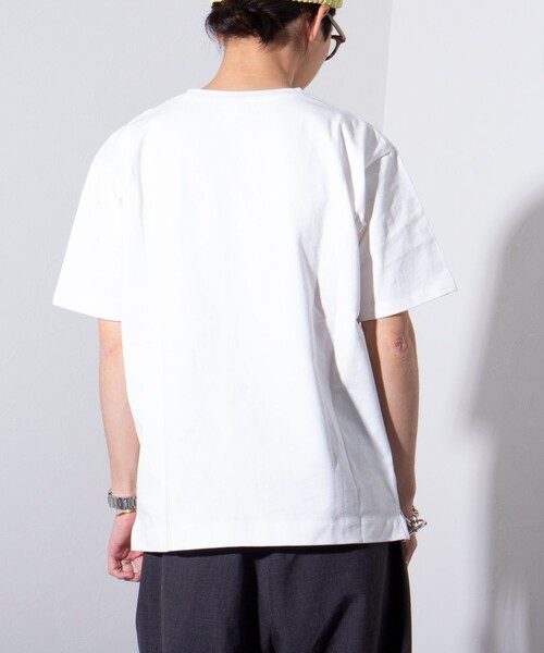 GEVACO(ゲバコ)の「【GEVACO/ゲバコ】ヘビーウエイトTシャツ 無地 ワンポイントロゴ ポケT(Tシャツ/カットソー・メンズ・ライトパープル/チャコールグレー/ホワイト/ネイビー・S/M/L)」の16枚目の写真