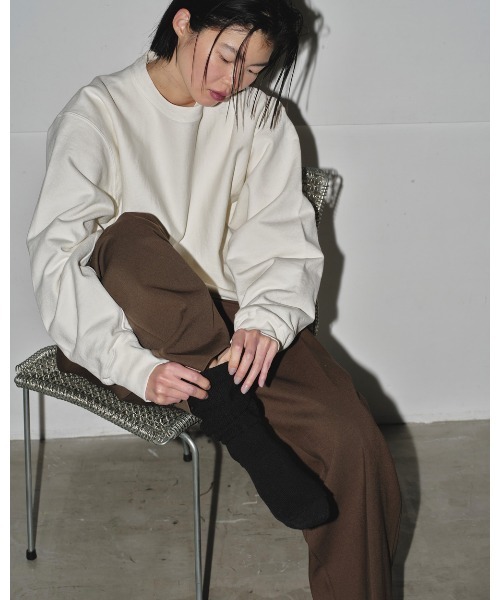TODAYFUL(トゥデイフル)の「Vintage Sweat Pullover(パーカー・レディース・モカ/ブラック/ホワイト・FREE)」の13枚目の写真