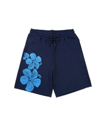 MSGM KIDS（エムエスジーエムキッズ）の「ハイビスカス スウェットハーフパンツ（スウェットパンツ）」