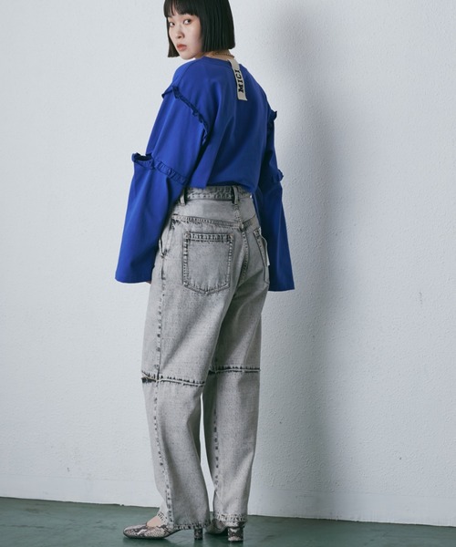 mici（ミチ）の「(mici)ラップデニムパンツ（デニムパンツ）」 - WEAR