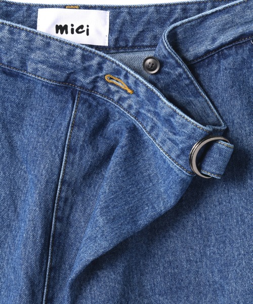 mici（ミチ）の「(mici)ラップデニムパンツ（デニムパンツ・レディース・グレー/ブルー・SMALL/MEDIUM）」の5枚目の写真