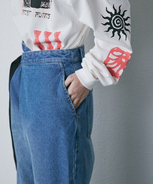 mici（ミチ）の「(mici)ラップデニムパンツ（デニムパンツ
