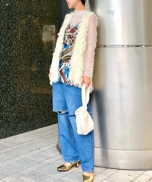 mici（ミチ）の「(mici)ラップデニムパンツ（デニムパンツ・レディース・グレー/ブルー・SMALL/MEDIUM）」の22枚目の写真