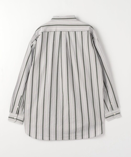 green label relaxing（グリーンレーベルリラクシング）の「Morley ビッグ ストライプ シャツ（シャツ/ブラウス・メンズ・ベージュ/コバルトブルー/グレー・S/L/M）」の12枚目の写真