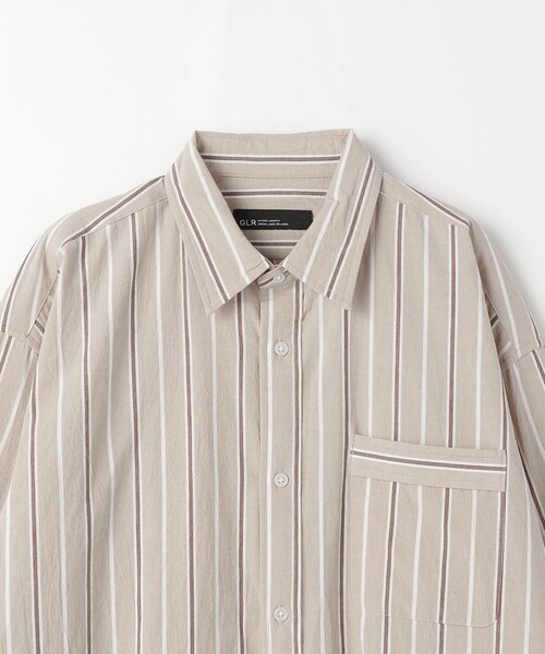 green label relaxing（グリーンレーベルリラクシング）の「Morley ビッグ ストライプ シャツ（シャツ/ブラウス・メンズ・ベージュ/コバルトブルー/グレー・S/L/M）」の20枚目の写真