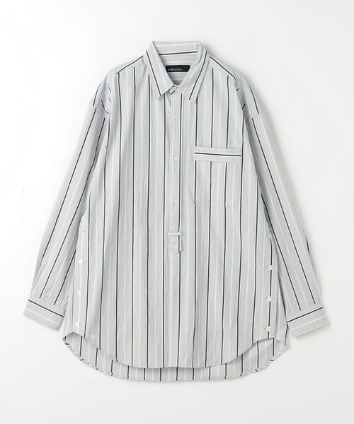 green label relaxing（グリーンレーベルリラクシング）の「Morley ビッグ ストライプ シャツ（シャツ/ブラウス・メンズ・ベージュ/コバルトブルー/グレー・S/L/M）」の22枚目の写真