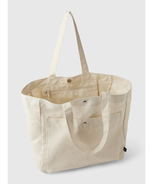 GAP(ギャップ)の「コットンリネン トートバッグ(トートバッグ・レディース・ブラック/ブルー/アイボリー/カーキ・ONE SIZE)」の9枚目の写真