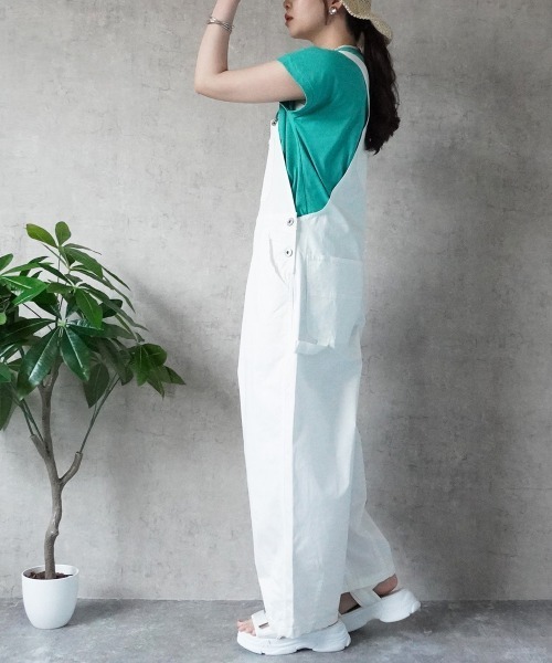 Emma（SELECT LEVERY）（エマ セレクトリベリー）の「サーカスサロペット（サロペット/オーバーオール・レディース・ネイビー/ベージュ/ホワイト/ワンウォッシュ/ライトブルー/ブラック・SMALL/MEDIUM/LARGE/X-LARGE）」の12枚目の写真