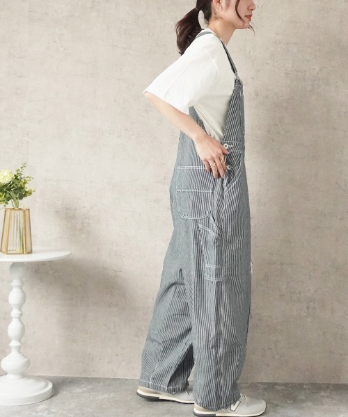 Emma（SELECT LEVERY）（エマ セレクトリベリー）の「サーカスサロペット（サロペット/オーバーオール・レディース・ネイビー/ベージュ/ホワイト/ワンウォッシュ/ライトブルー/ブラック・SMALL/MEDIUM/LARGE/X-LARGE）」の14枚目の写真